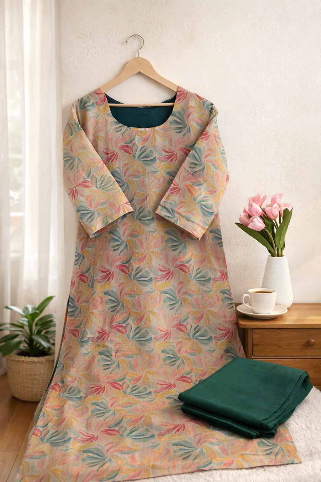 Digital Tissue silk coord set