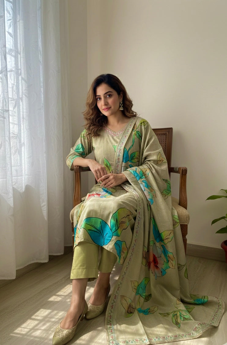 Women kurti set with duppata