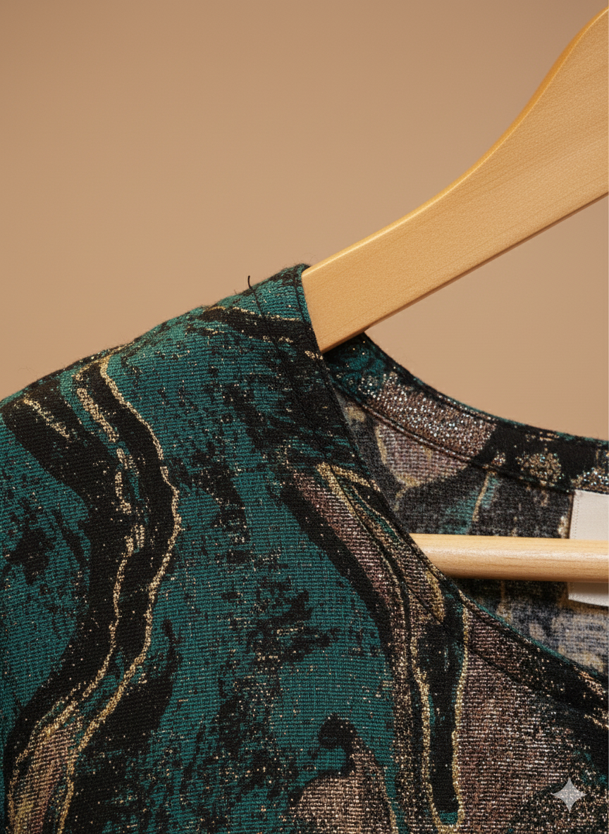 Women kurti set with duppata/ marble print