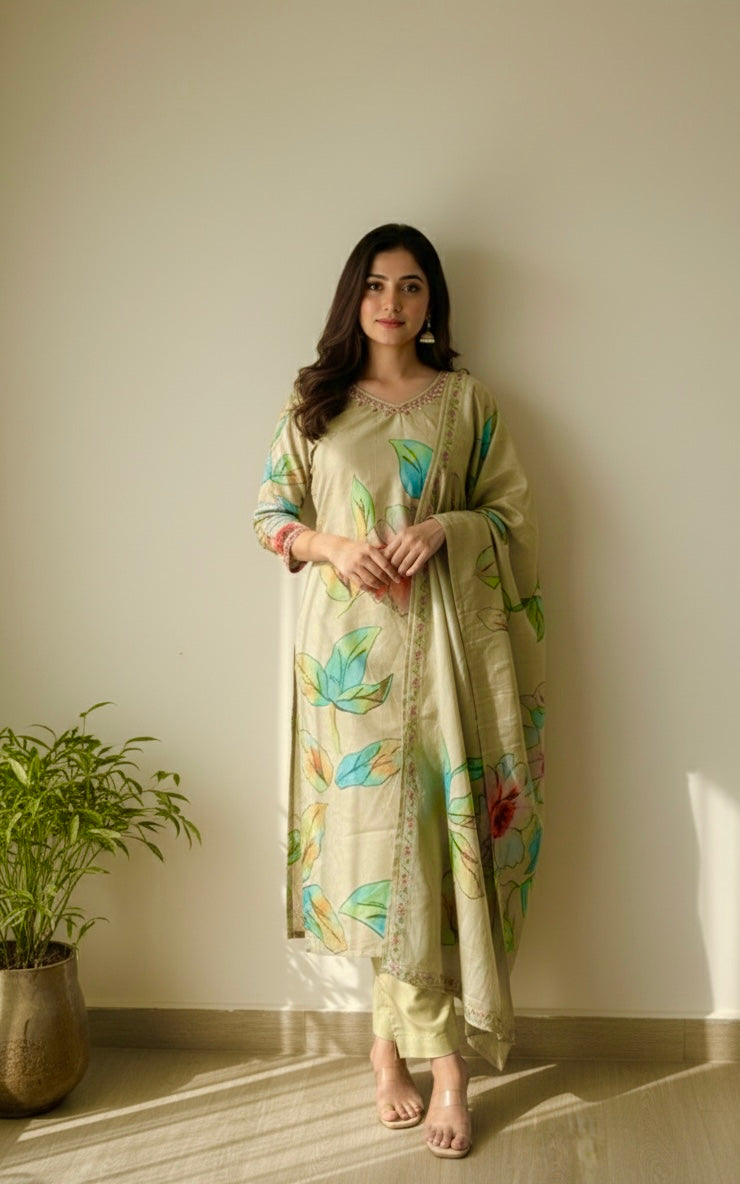 Women kurti set with duppata