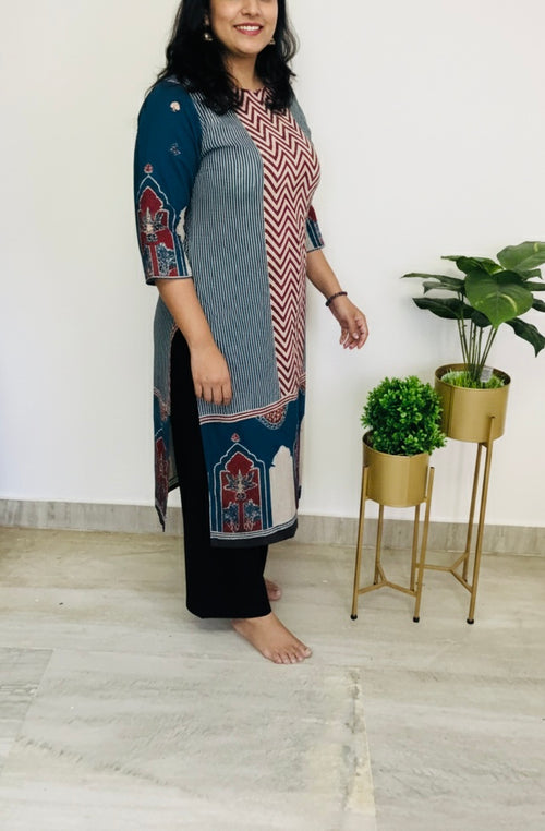 Beautiful chevron print kurti