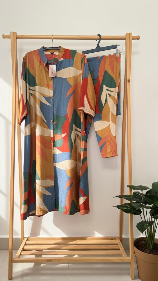 Earthy tone coord set/kurta pant set