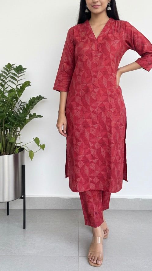 Women kurta with pant set/coord set