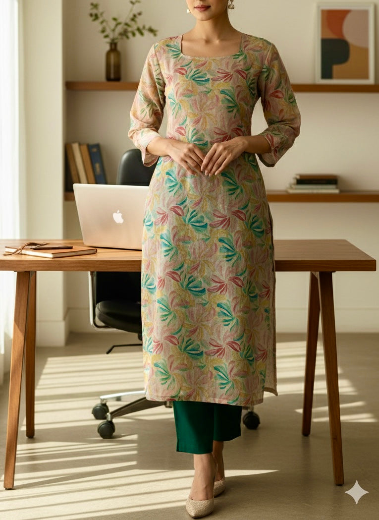 Tissue silk coord set/ kurta pant