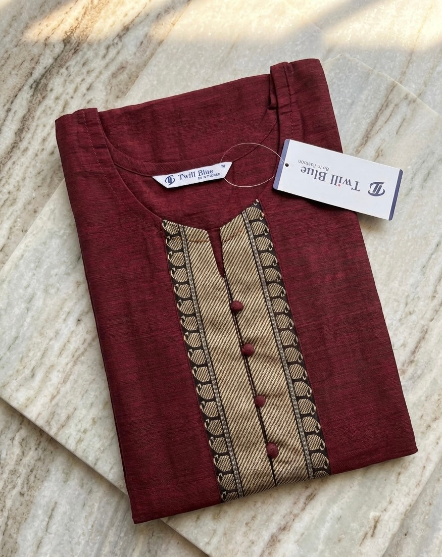 Chettinad cotton kurti with border