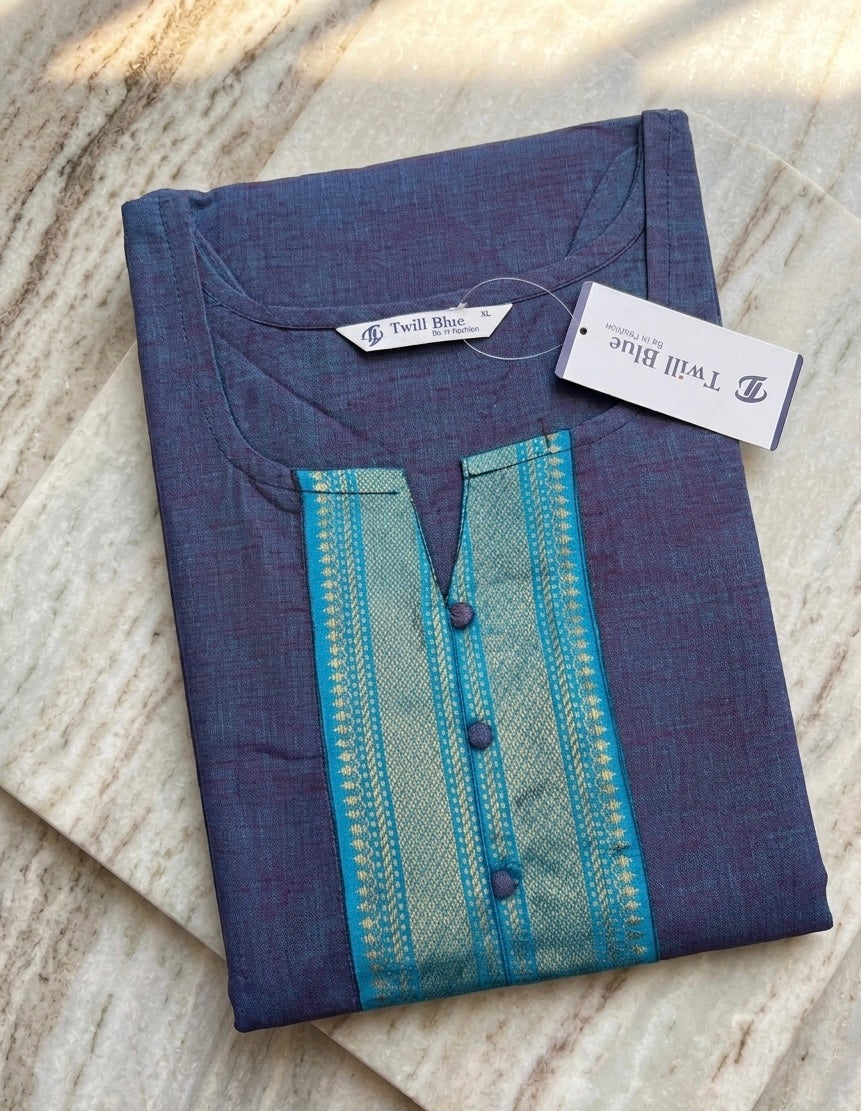 Chettinad cotton kurti with border