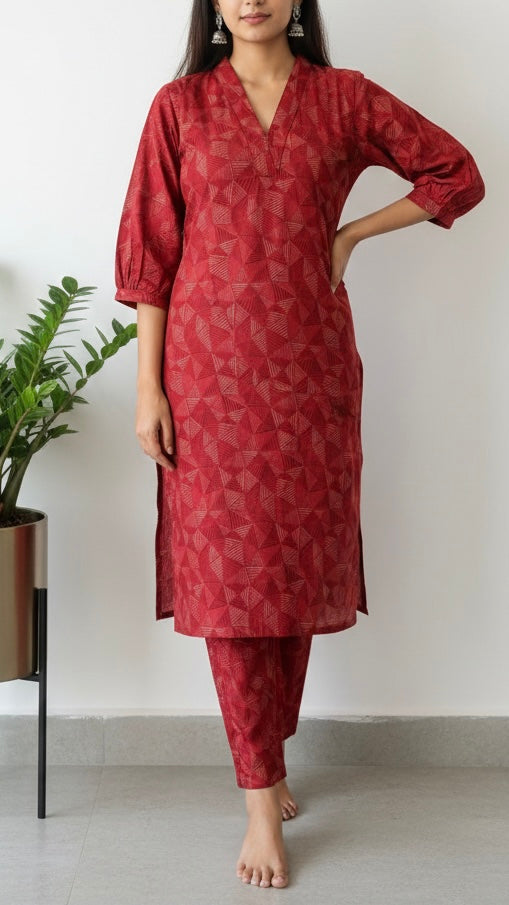 Women kurta with pant set/coord set