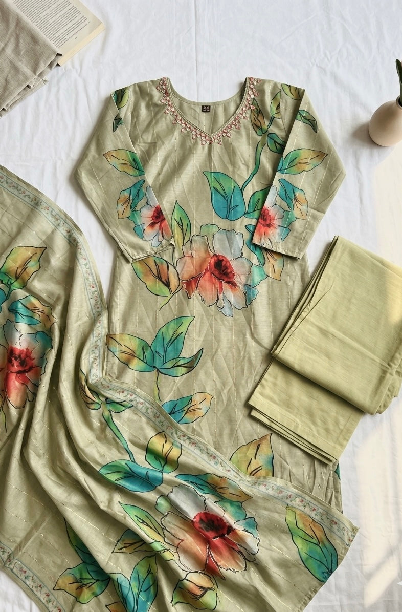 Women kurti set with duppata