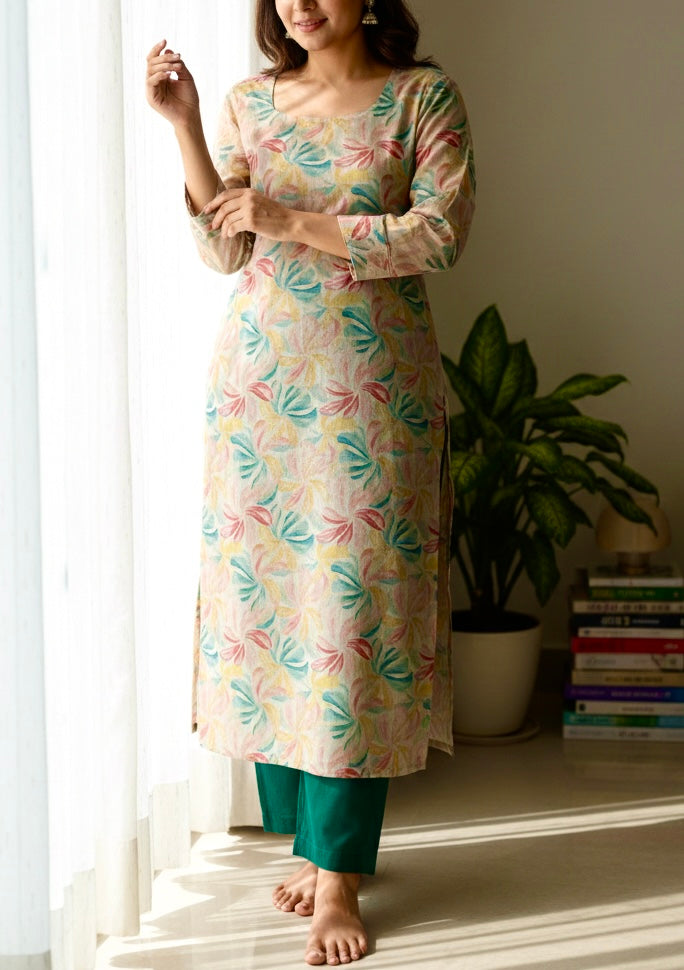 Tissue silk coord set/ kurta pant