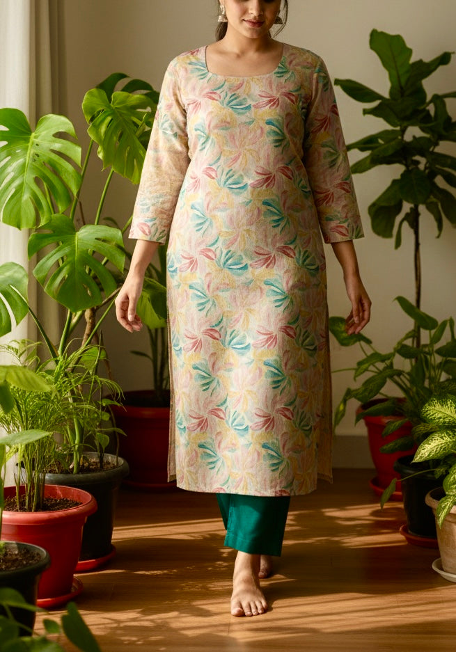Tissue silk coord set/ kurta pant