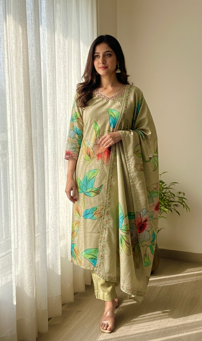 Women kurti set with duppata