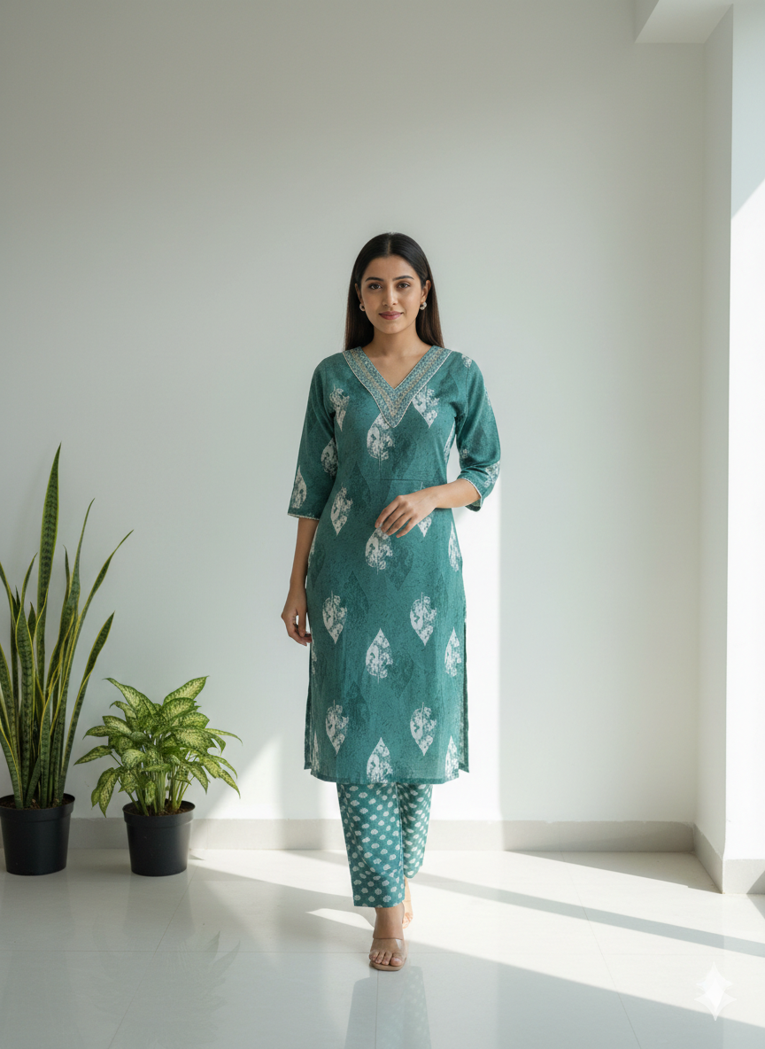 Women kurti and Pant set/coord set